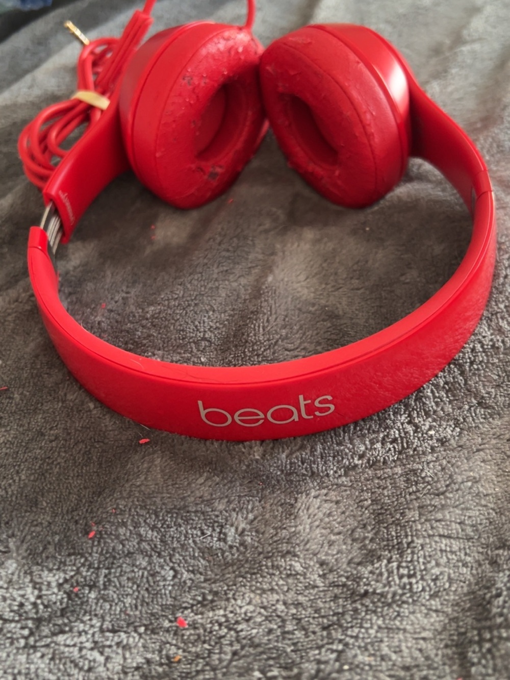 Beats by Dr. Dre Solo2 Over the Ear Headphones Wired- Red